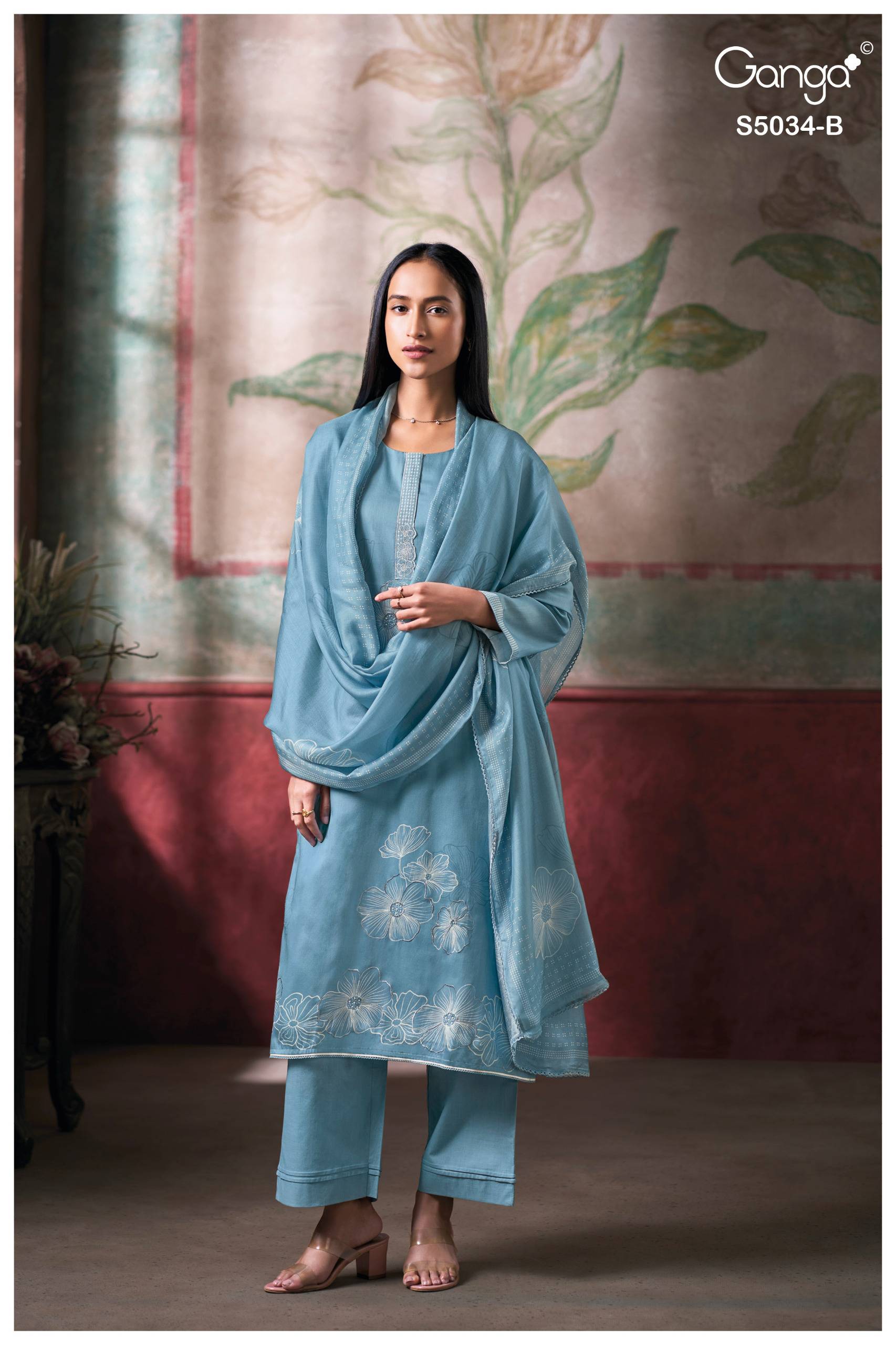 FENYRA 5034 Series BY GANGAFASHION Stylish Beautiful Colourful COTTON SATIN Dresses At Wholesale Price